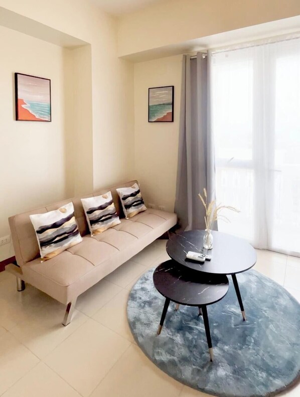 Shared Dormitory, 1 Bedroom, Accessible, Smoking | Living room | Books - Room-luxury 1-bedroom Stay at Saint Hono (Iloilo)