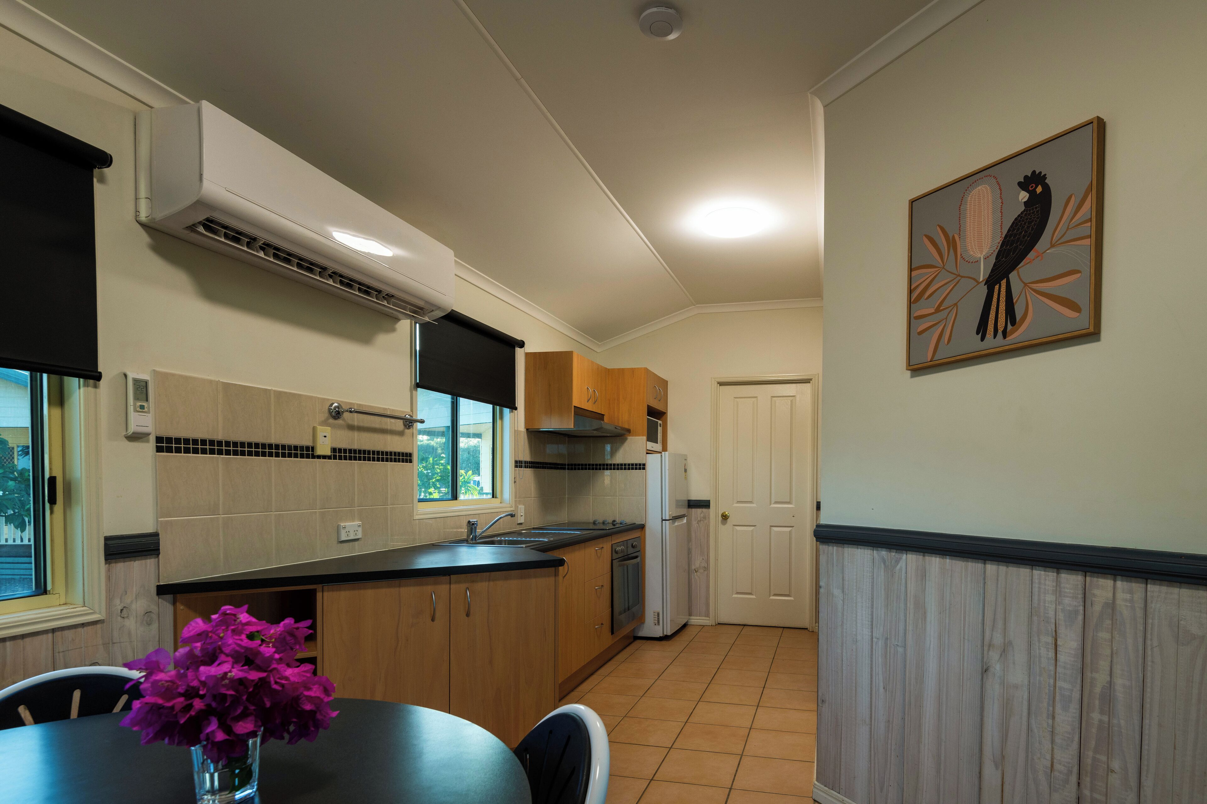 Two Bedroom Cabin | Private kitchen | Microwave, toaster