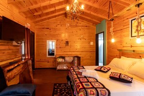 Bungalow, vista al jardín | Tabla de planchar con plancha y wifi gratis