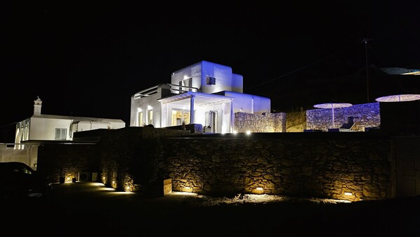 Exterior - Aether Mykonos 3BR Port View Villa (Tourlos)