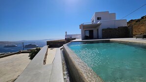 Exterior - Aether Mykonos 3BR Port View Villa (Tourlos)