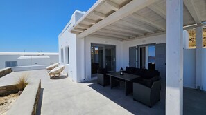 Exterior - Aether Mykonos 3BR Port View Villa (Tourlos)