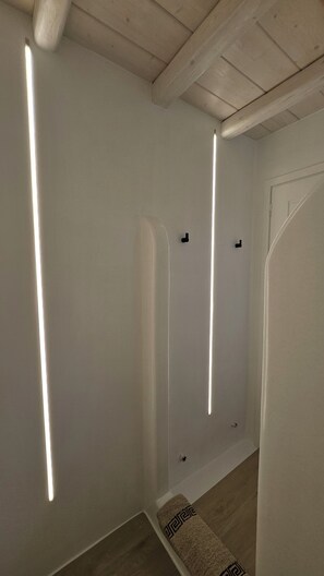 Bathroom shower - Aether Mykonos 3BR Port View Villa (Tourlos)