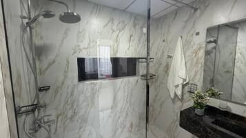 Towels, soap, toilet paper