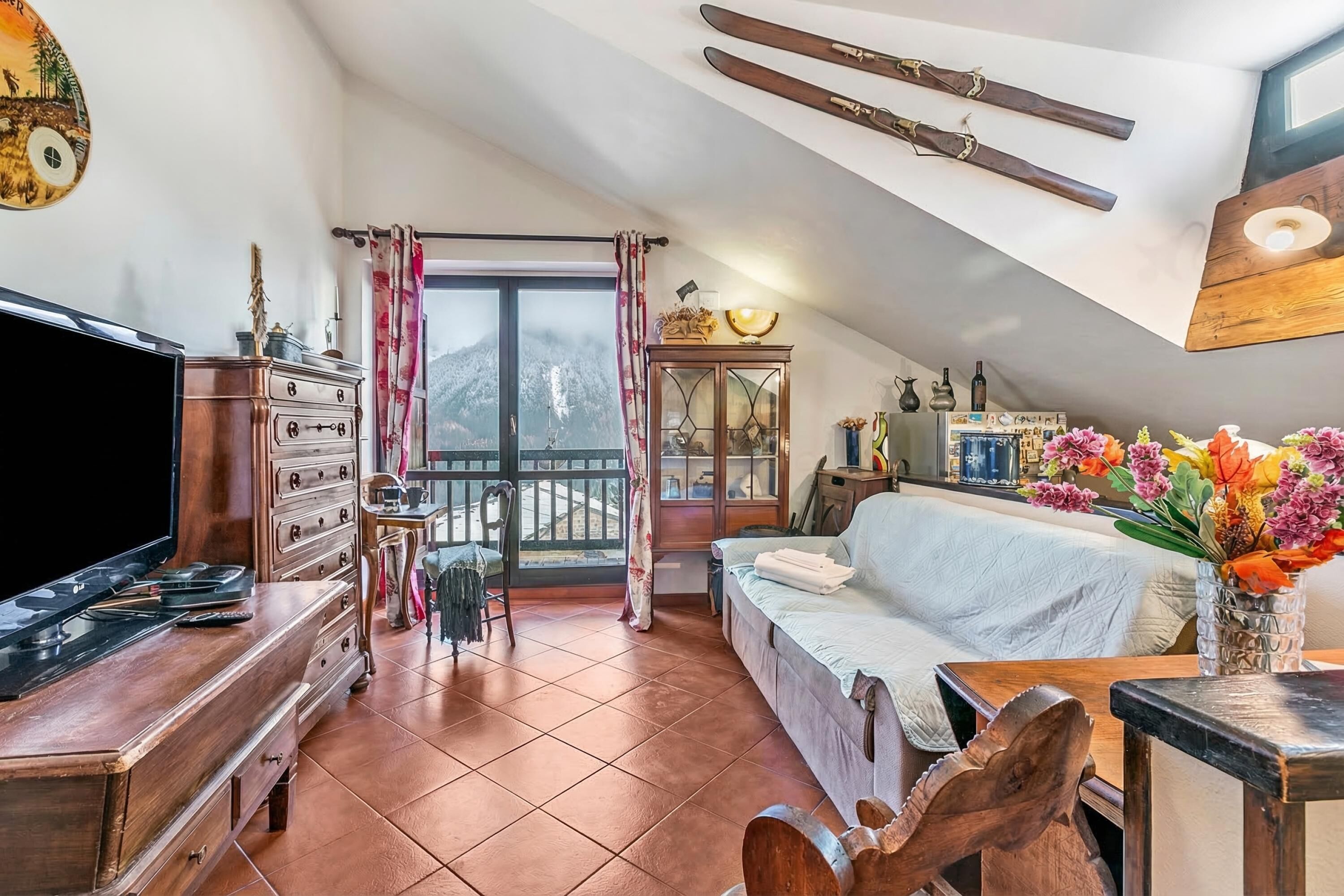 21-inch TV with satellite channels