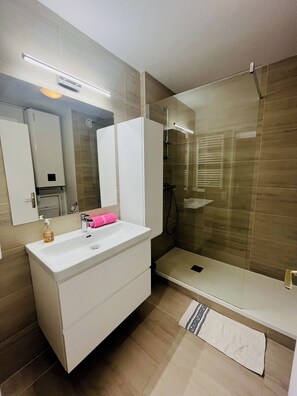 Shower, hair dryer, towels, toilet paper - Biarritz - Lahouze - Studio - Balcony - parking (Biarritz)