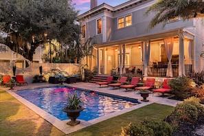 A heated pool