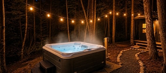 Sauna, Hot Tub, Fire Pit & Creekside Deck | Niksen