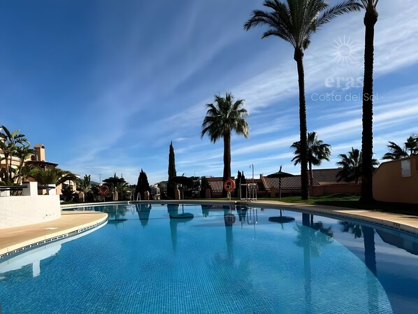 Pool - Duplex Penthouse with Ocean and City Views – A114 (Mijas Costa)