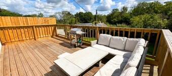 Family-friendly countryside home with hot tub, swing set and trampoline