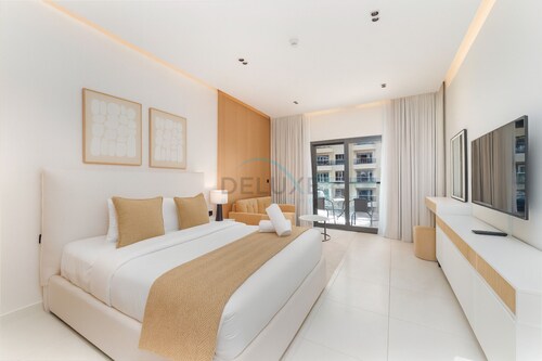 Studio with Seamless Mall Access, Steps from the Bus Stop, Binghatti Stars