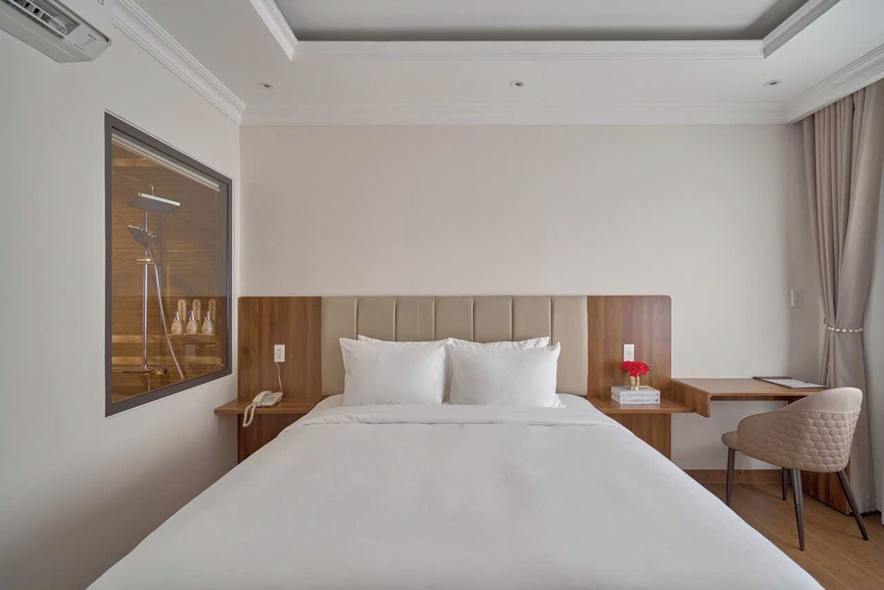 ห้องสแตนดาร์ดดับเบิล, วิวเมือง | เตียงเมมโมรีโฟม, โต๊ะทำงาน, พื้นที่ทำงานแบบใช้แล็ปท็อป, Wi-Fi ฟรี