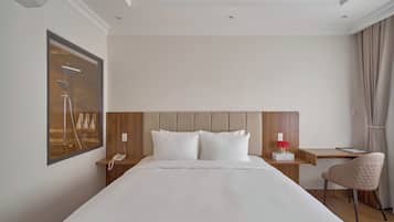 Standard Double Room, City View | Desk, laptop workspace, free WiFi