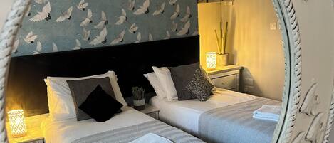 Iron/ironing board, travel cot, free WiFi, bed sheets