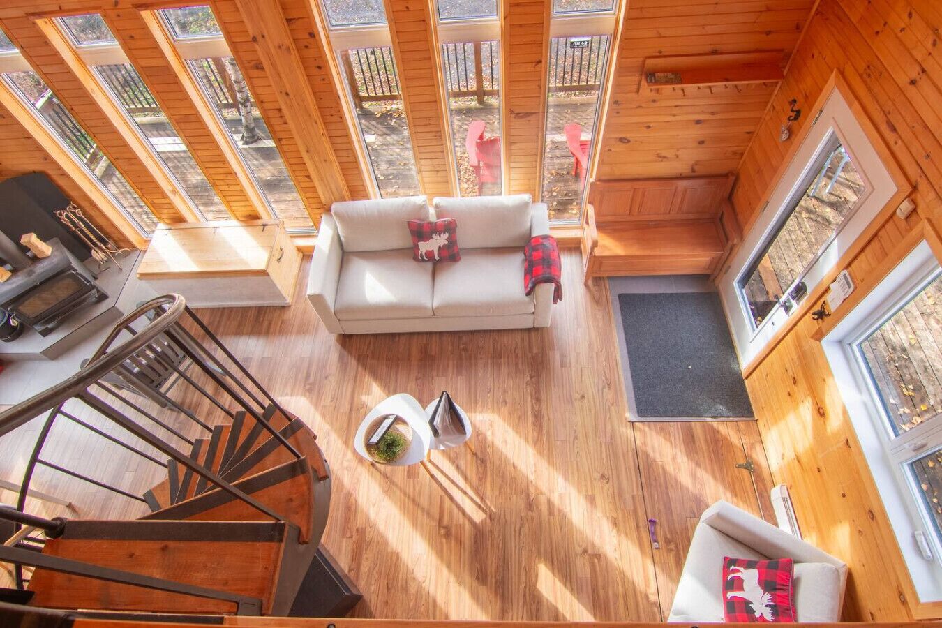 Televisión, chimenea