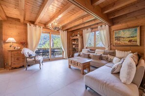 Living area - Large 300m2 chalet for 14 people, modern comfort and mountain charm (La Chapelle-d'Abondance)