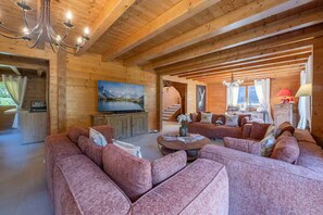 Living area - Large 300m2 chalet for 14 people, modern comfort and mountain charm (La Chapelle-d'Abondance)