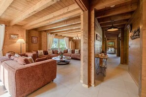 Living area - Large 300m2 chalet for 14 people, modern comfort and mountain charm (La Chapelle-d'Abondance)