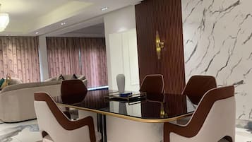 Luxury Apartment, Balcony, Pool View | Iron/ironing board, free WiFi