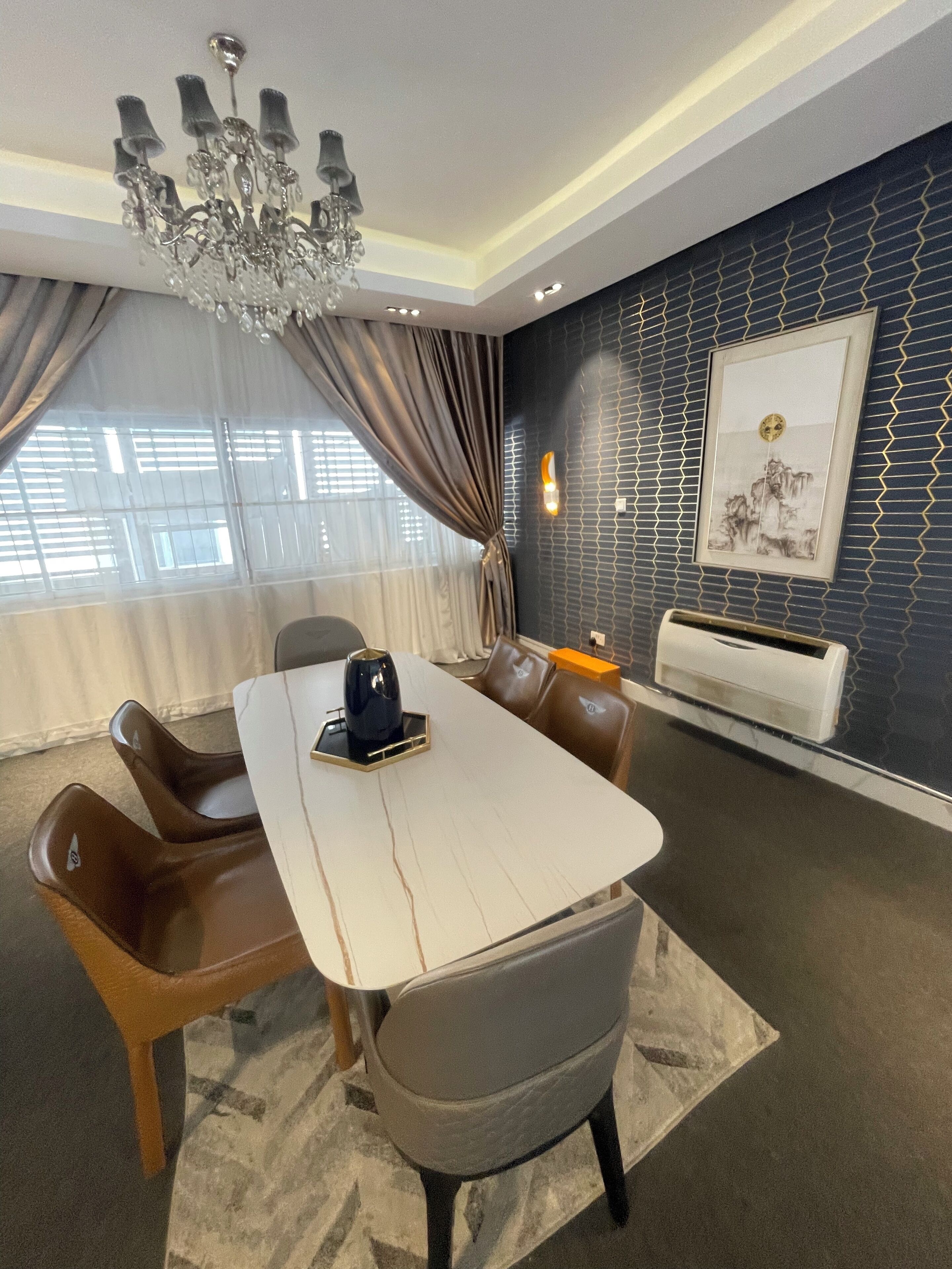 Luxury Apartment, Balcony, Pool View | In-room dining