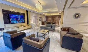 Luxury Apartment, Balcony, Pool View | Iron/ironing board, free WiFi - Sujimoto Residences Precious (Lagos)