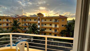 Apartment, Balcony, Pool View | Terrace/patio