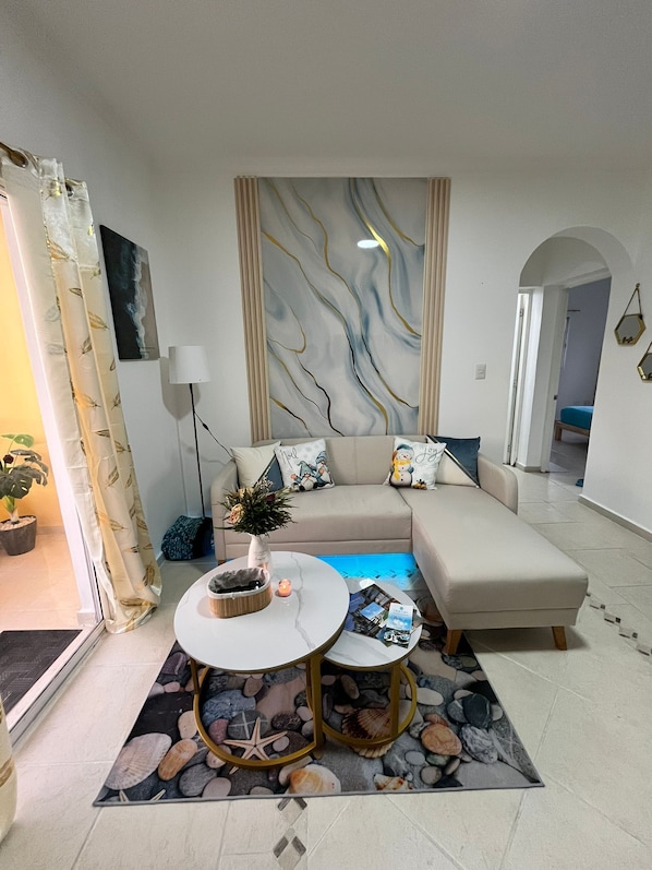 Apartment, Balcony, Pool View | Living area - Villa Sol Appartements Punta Canada (Punta Cana)