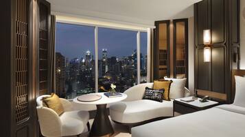 Premium bedding, down duvets, minibar, in-room safe