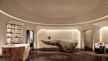 Couples treatment rooms, sauna, hot tub, steam room, Turkish bath