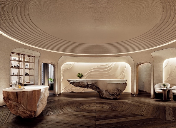 Espace de soins pour les couples, sauna, bain à remous, hammam, hammam