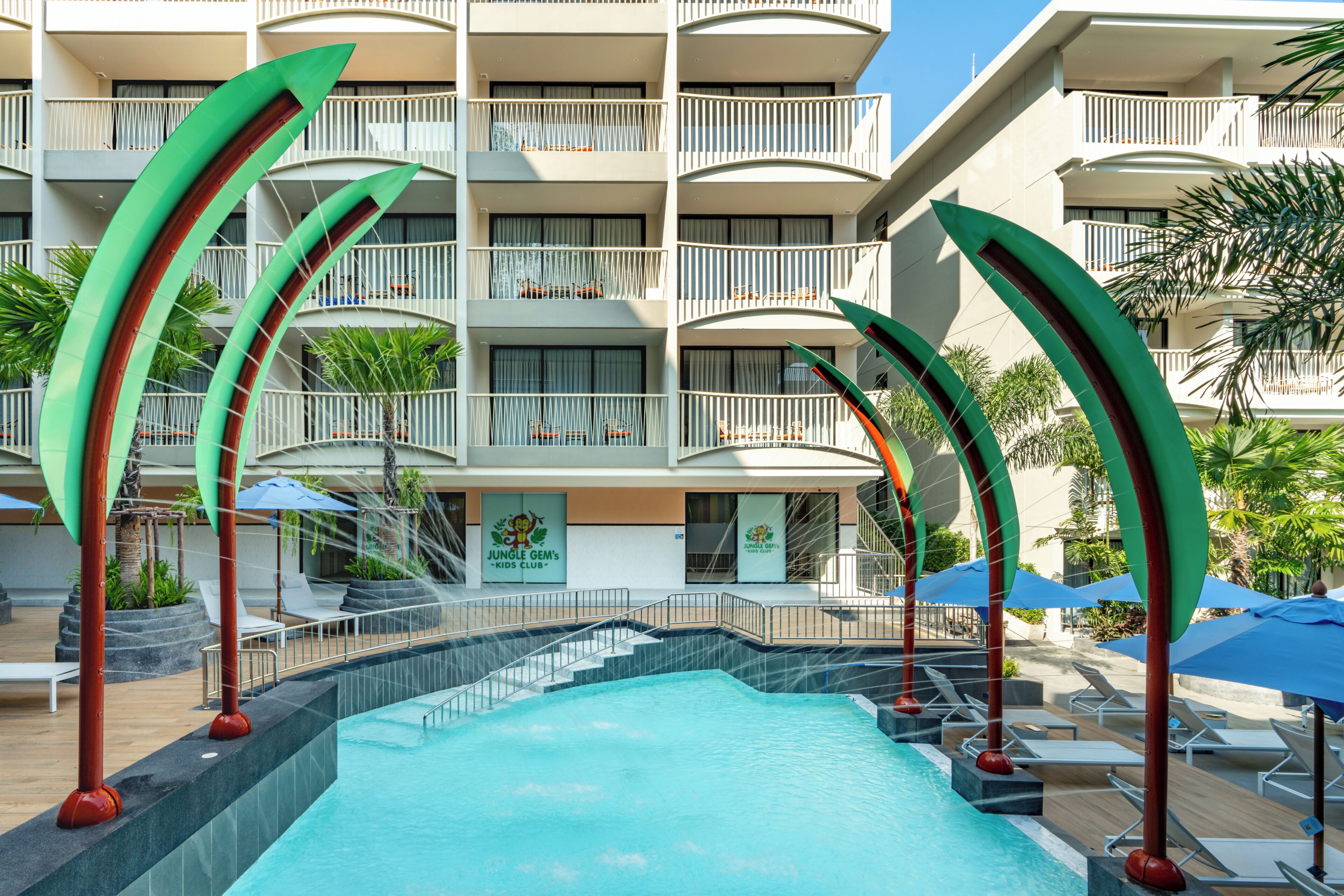 3 outdoor pools