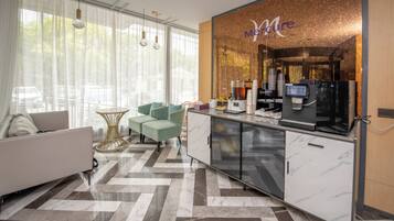 Sitteområde i lobbyen