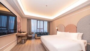 Phòng Superior, 1 giường cỡ king | Bộ trải giường bằng vải cotton Ai Cập, bộ đồ giường cao cấp