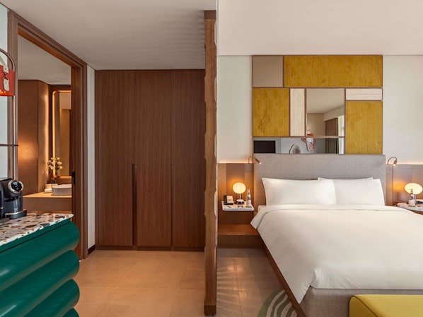 Habitación, 1 cama de matrimonio grande, vistas al mar