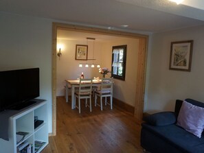 TV, DVD player, stereo
