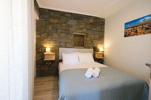 Apartment, 2 Bedrooms, Balcony, Beach View | In-room safe, soundproofing, iron/ironing board, free WiFi - Amari stone apartments (Lemnos)