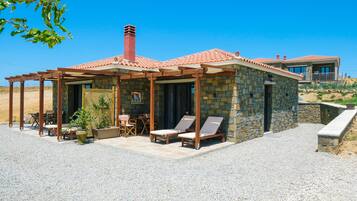 Apartemen, 1 kamar tidur, patio, pemandangan pantai | Teras/patio