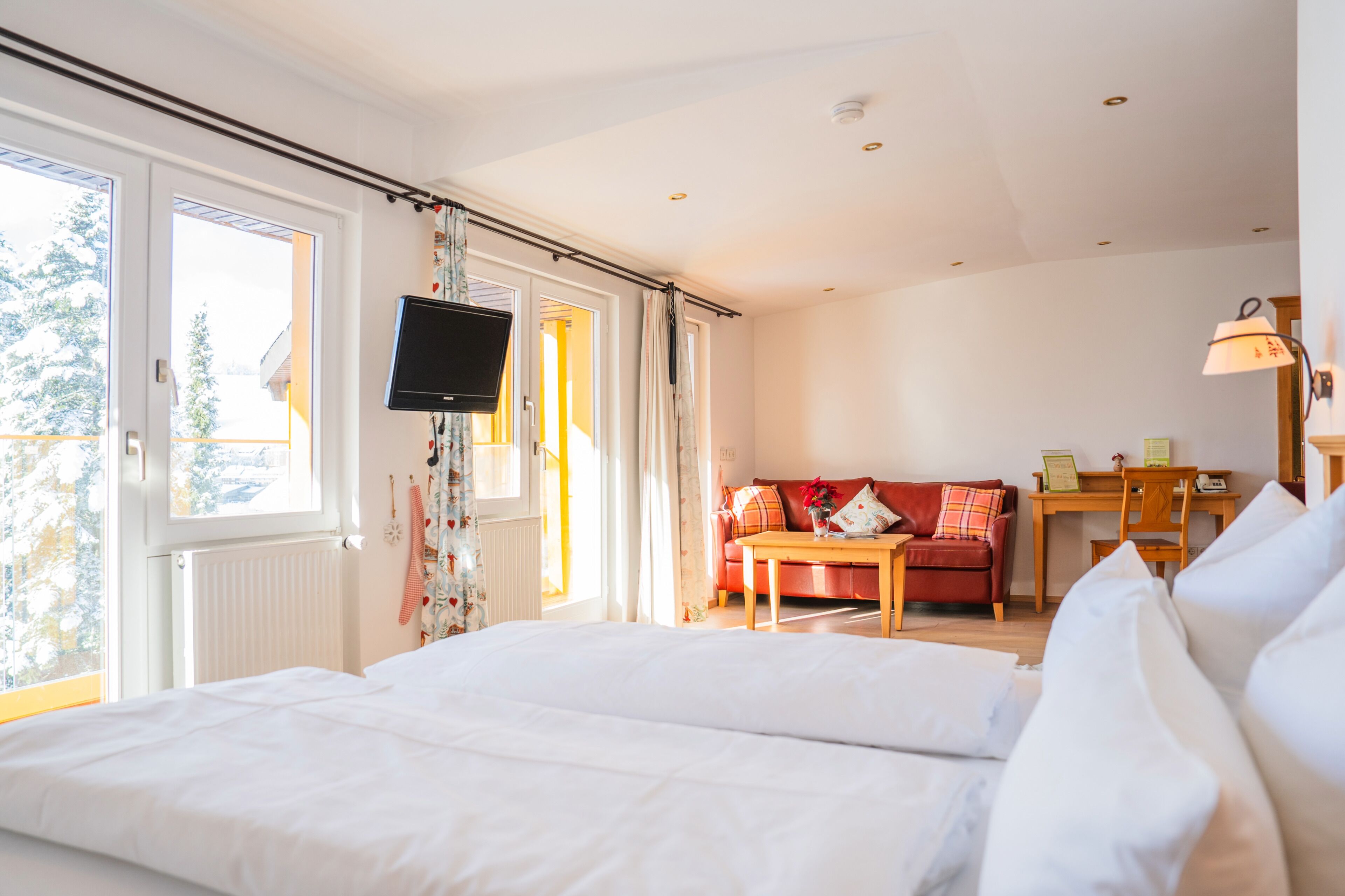 Comfort-Doppel- oder -Zweibettzimmer, Balkon, Bergblick