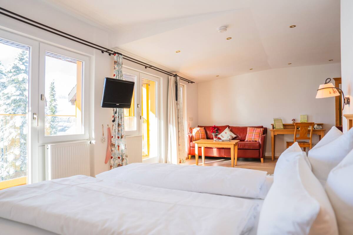 Comfort Double or Twin Room, Balcony, Mountain View | In-room safe, desk, free WiFi