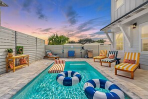 A heated pool