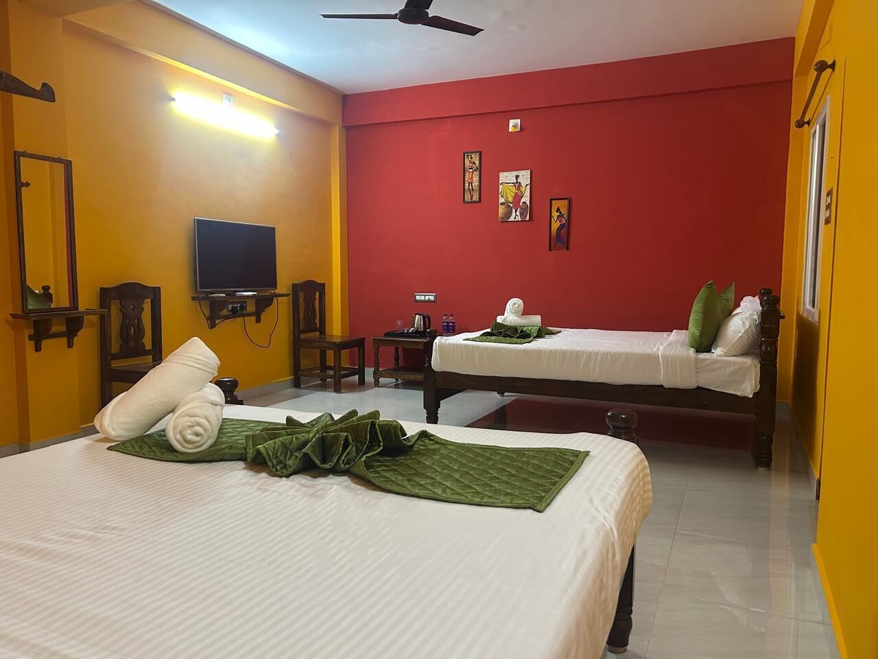 Habitación doble familiar | Tabla de planchar con plancha y wifi gratis 