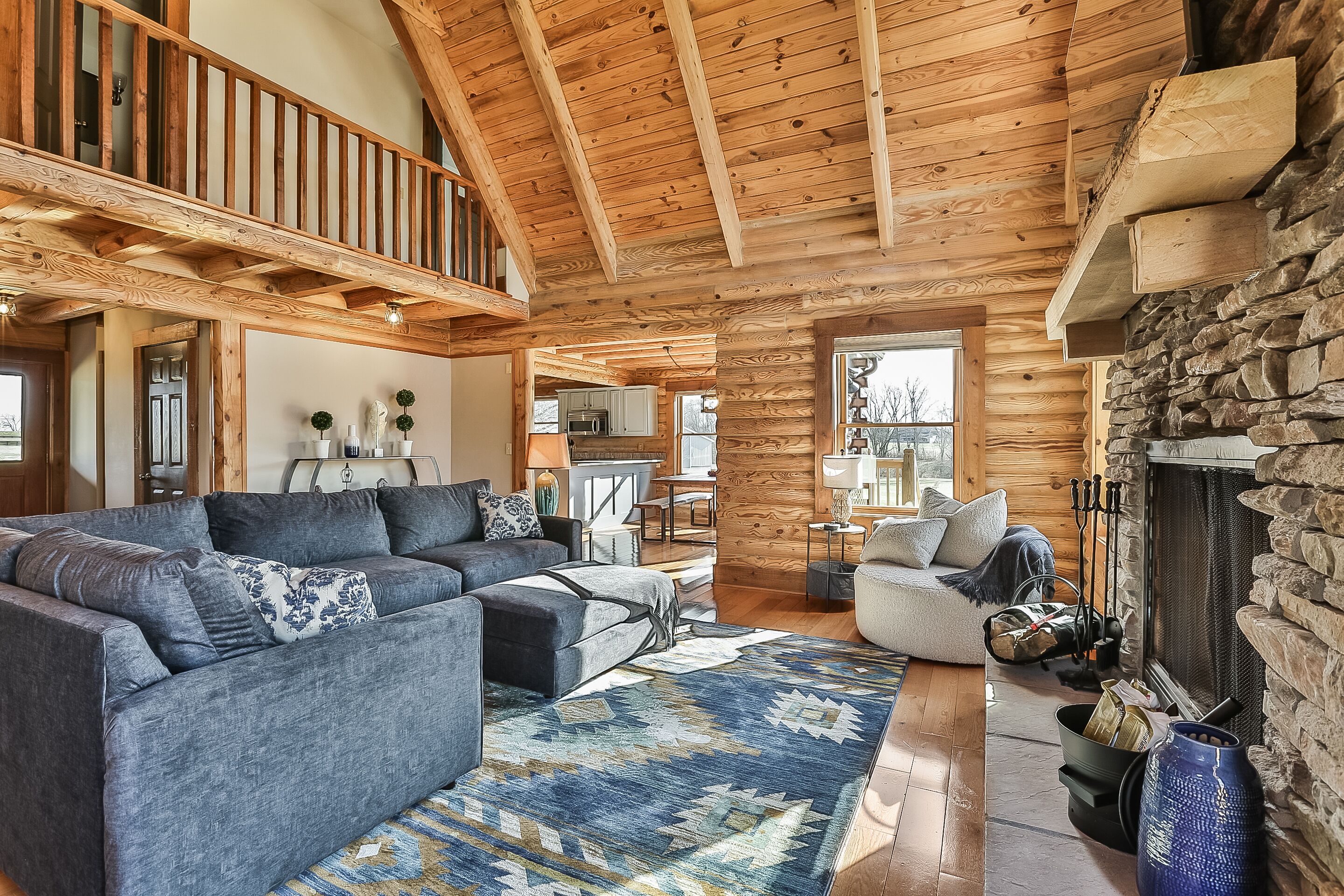 Smart TV, fireplace, video games, foosball