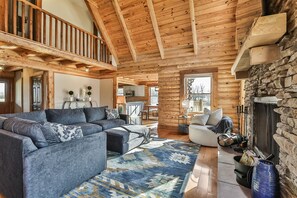 Smart TV, fireplace, video games, foosball