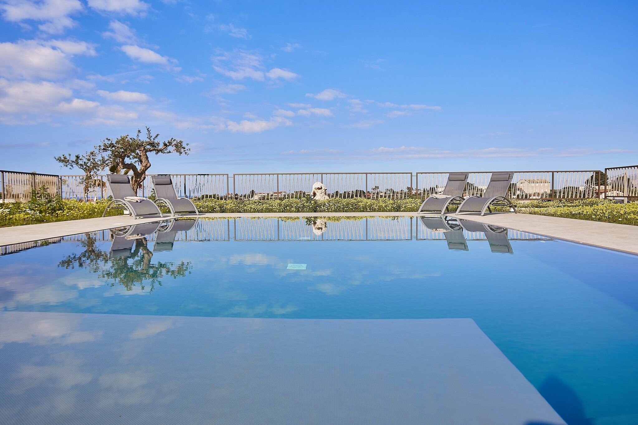 A heated pool