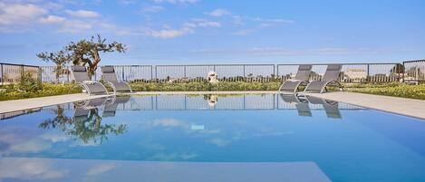 A heated pool