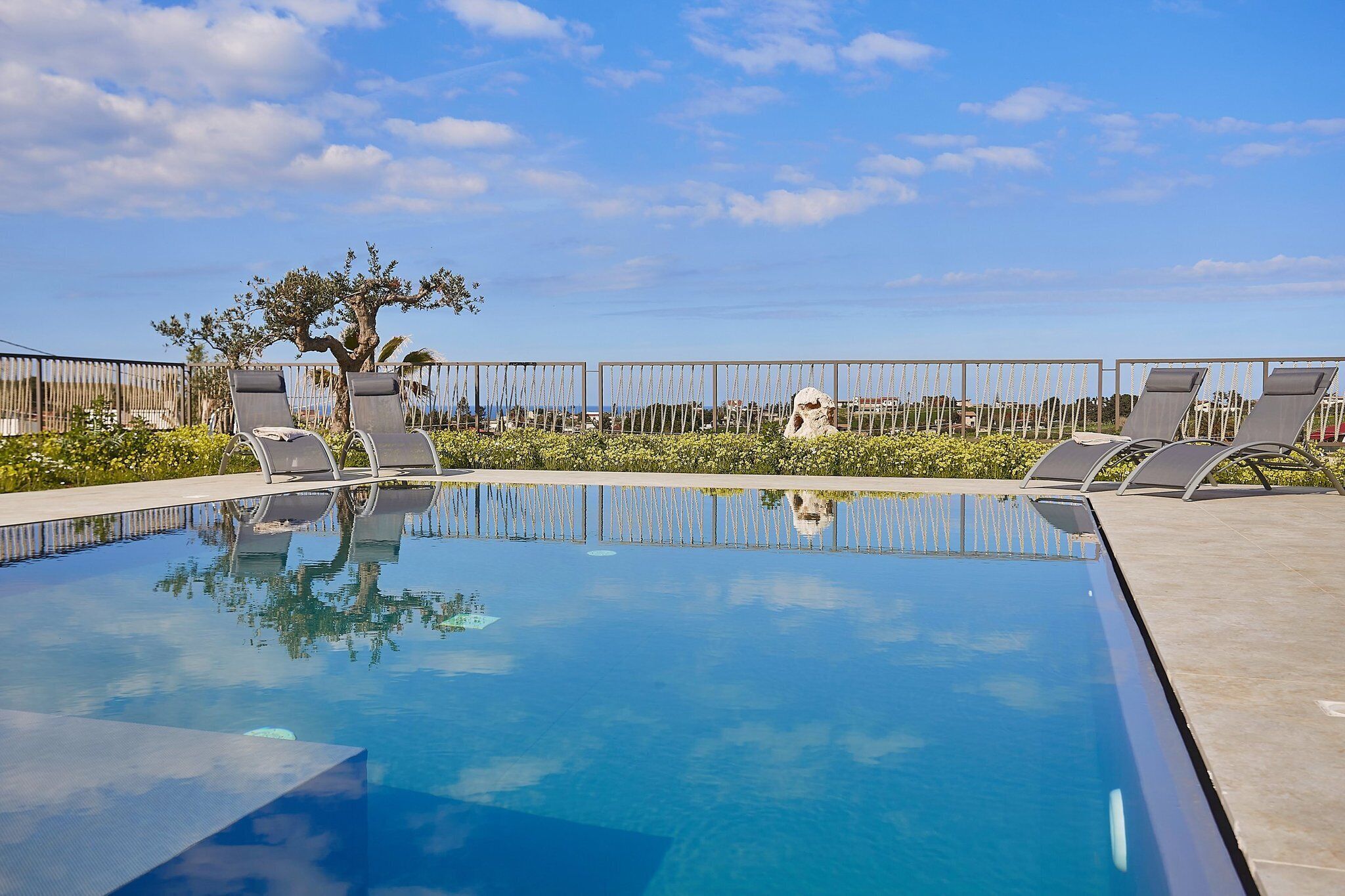 A heated pool