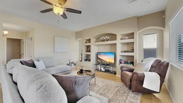 Maison, Plusieurs lits, patio, vue sur le jardin (Bustos Maricopa) | Aire de séjour