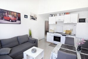 Apartment, 2 Bedrooms, Balcony, City View | Living room - Quiet Holiday Apartment With Balcony (Umag)