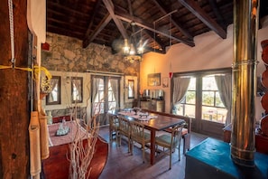 Dining - Rustic Retreat - Private Pool in Nature's Embrace (Moni)