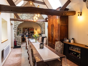 Dining - Guesthouse “Chambre Champêtre” with Shared Terrace, Garden, and Wi-Fi (Lannion)